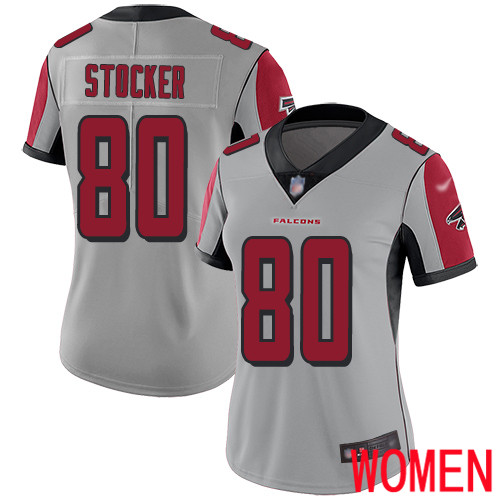 Atlanta Falcons Limited Silver Women Luke Stocker Jersey NFL Football #80 Inverted Legend